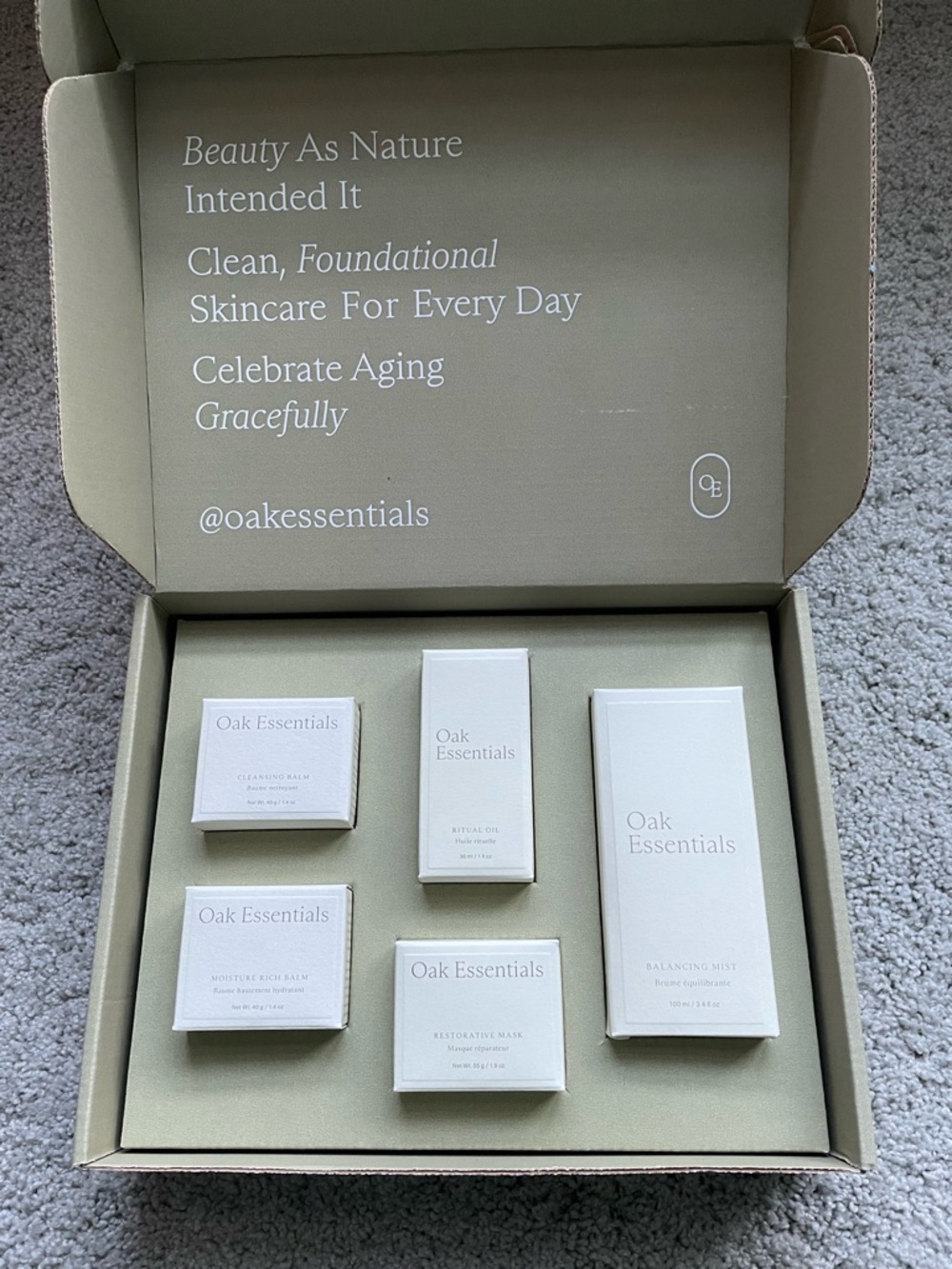 Oak Essentials by Jenni Kayne The Routine – Skincare Bundle - Brand New